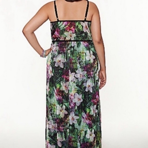 Lane Bryant Floral Maxi Dress Size 14 - Picture 2 of 7